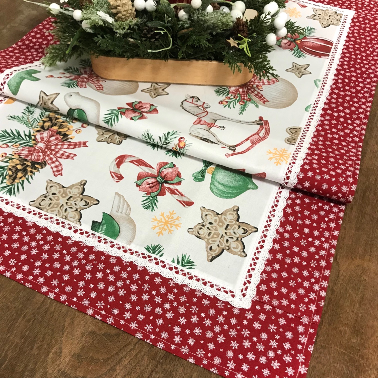 Ubrus 54 x 90 cm - Vánoce u babičky