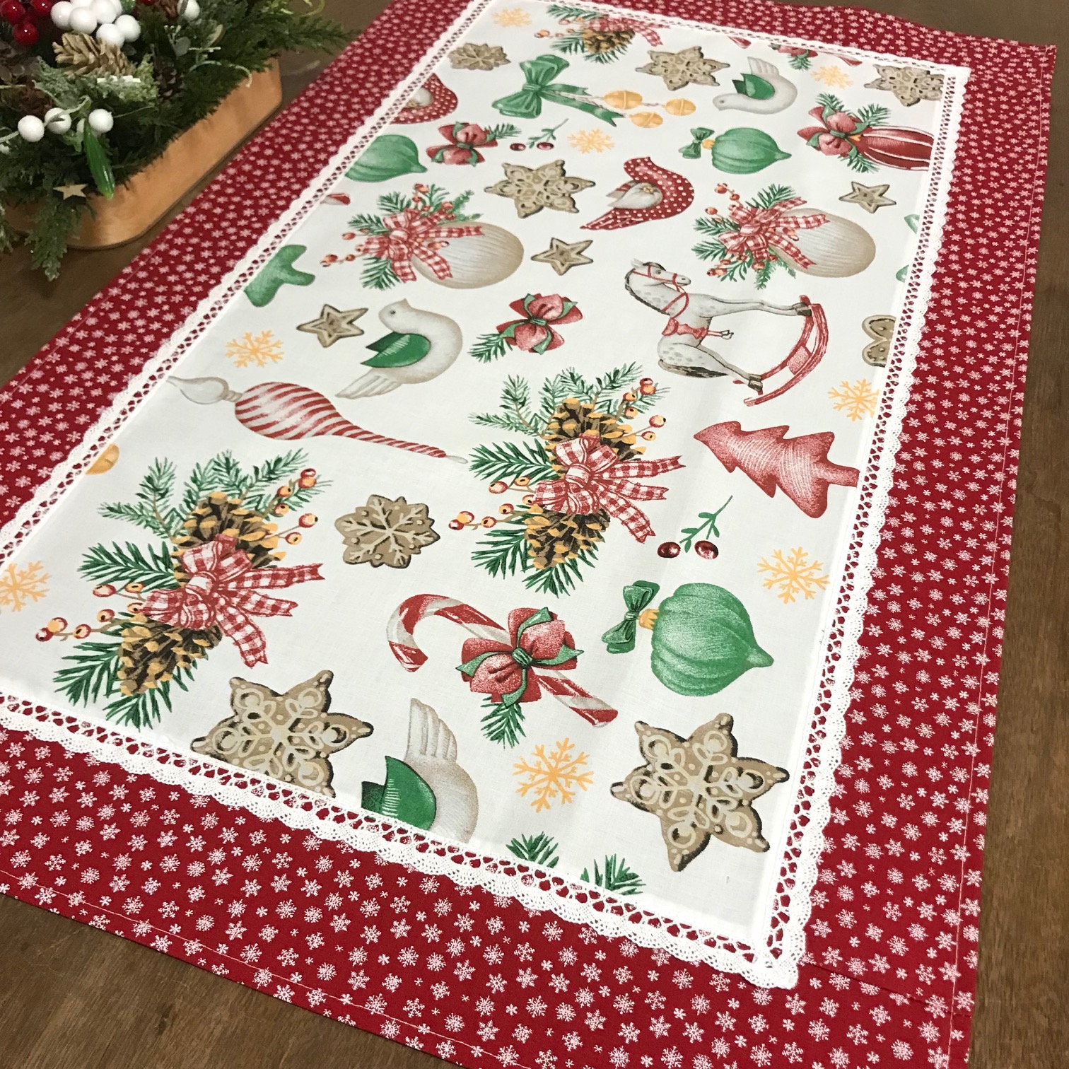 Ubrus 54 x 90 cm - Vánoce u babičky